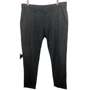 LCW vision Cropped Slim Fit Cuffed Plaid Pants Women’s Sz 34 (measures 35”x 29”)